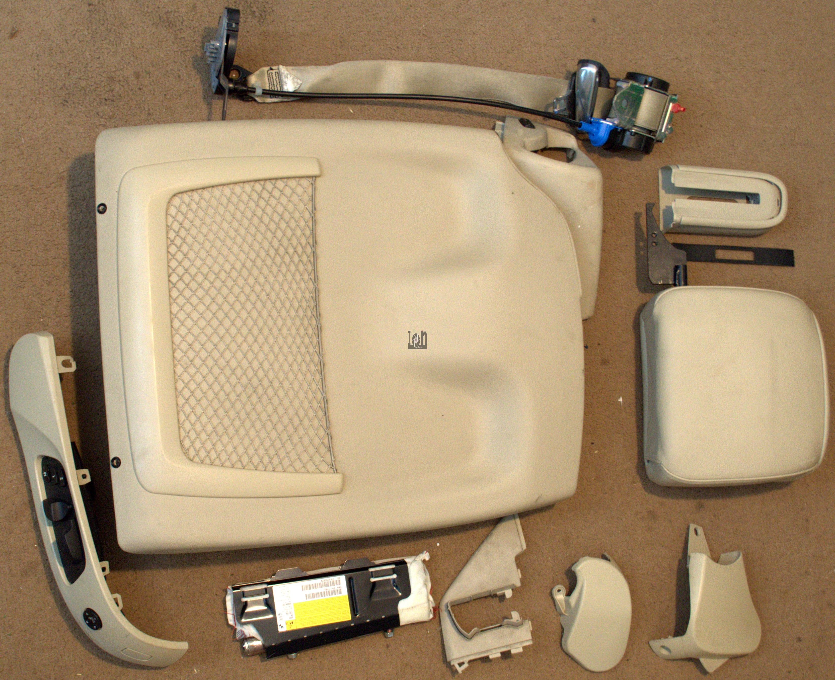 OEM BMW E93 328I Parts Creambeige Seat Panel Headrest Seatbelt Airbag & Switch