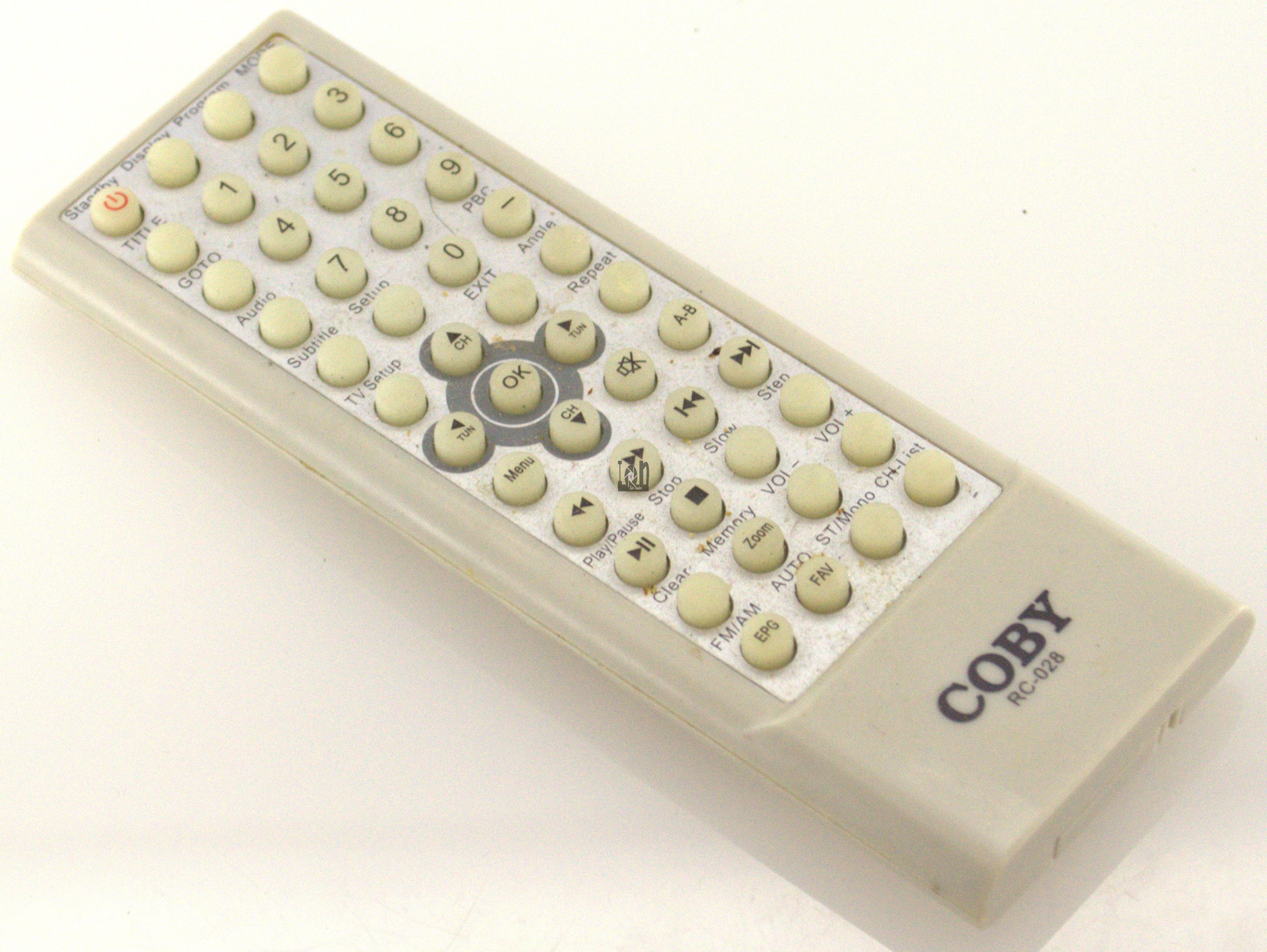RC-028 Coby Remote Control for DVD Player