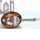 9.5" Non Stick Skillet Copper Chef Frying Pan 5in1 Ceramic Coating